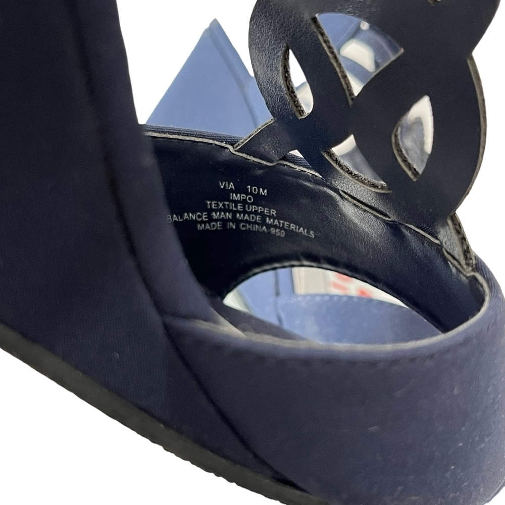 Impo Rhinestone Wedge Sandals - Picture 8 of 9